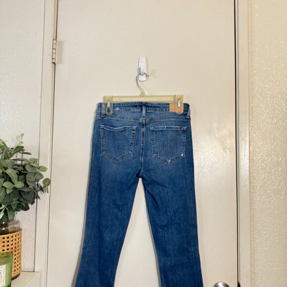 ☀️ PAIGE DENIM Jeans Spritz Distressed Size 27 Crop Ankle Length Medium Wash - Picture 5 of 11